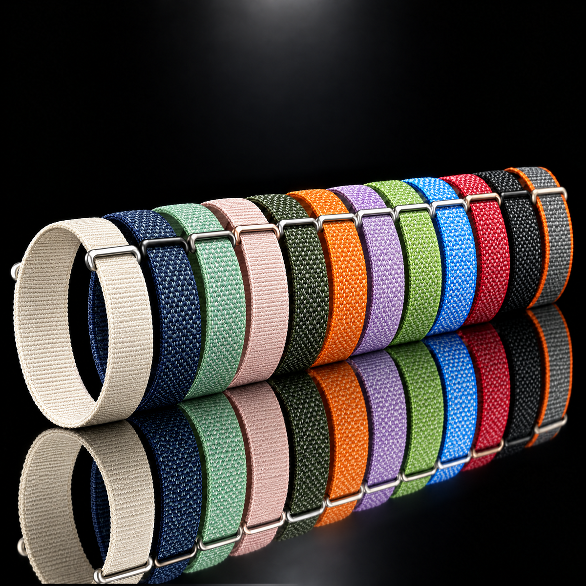 All 12 Everloop band colors lined up