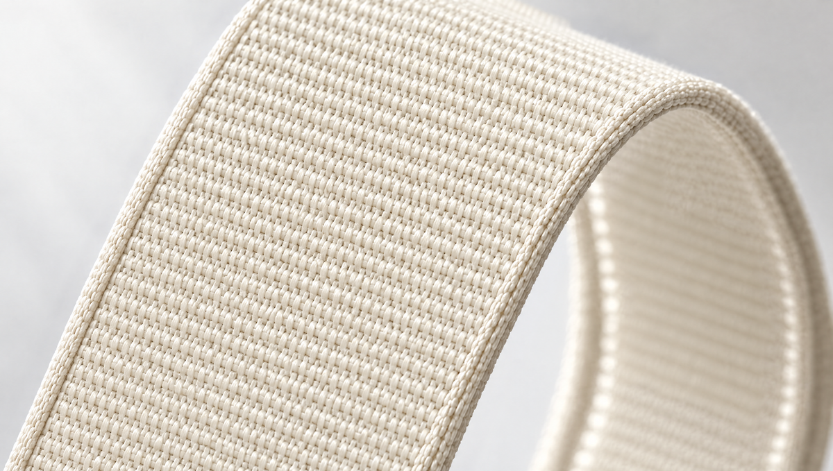 Close-up of the woven nylon