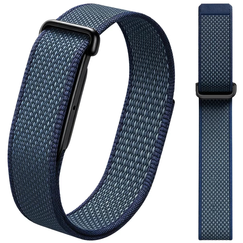 Everloop woven nylon band for Fitbit Air in Midnight Blue